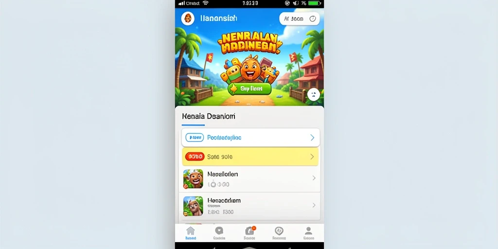 Fitur chat untuk berinteraksi dengan pemain lain.