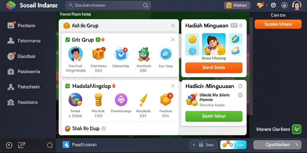 Fitur leaderboard yang menampilkan peringkat pemain.