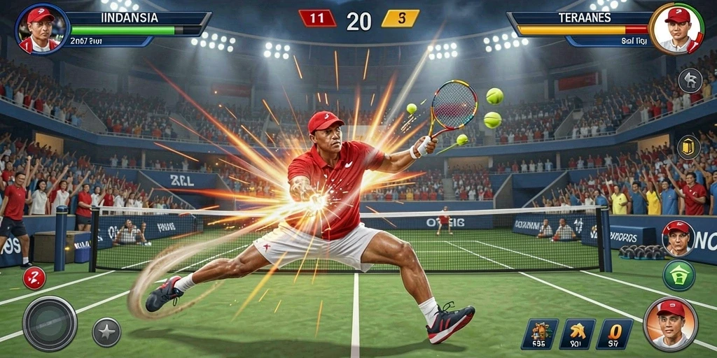 Ilustrasi gameplay yang menggambarkan momen seru dalam permainan.