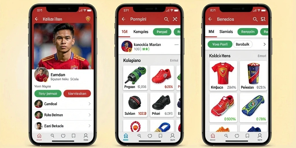 Fitur komunitas untuk berinteraksi dengan pemain lain.